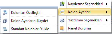 pdks liste kolon ayarları ve özelleştirme