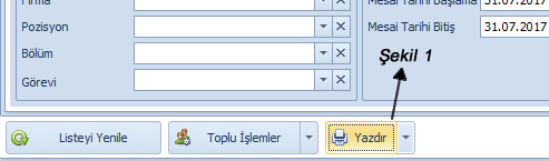 Pdks Bölümlere Göre Rapor Çıktısı