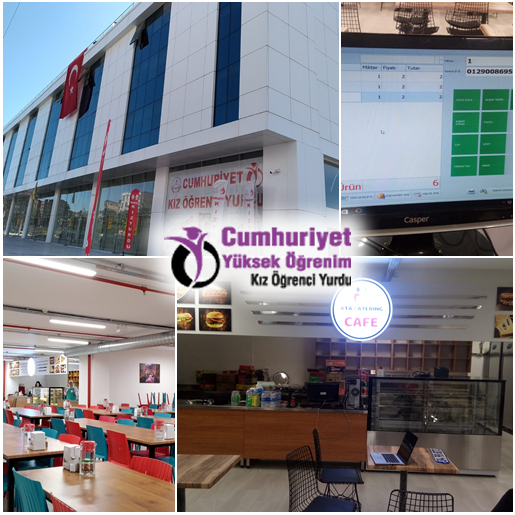 istanbul esenyurt universitesi cumhuriyet kiz ogrenci yurdu kantin ve yemekhane kartli satis