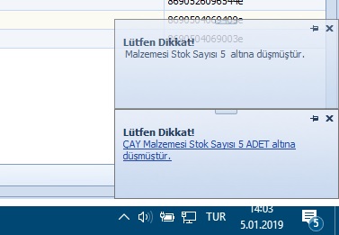 kantin program stok uyar